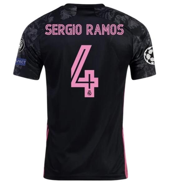 Real Madrid Football Kit Third Soccer Jersey SERGIO RAMOS #4 2020/21